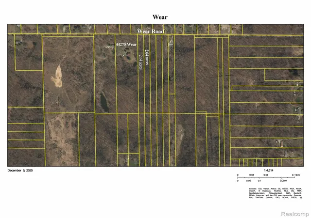 Photo 2 of Land for sale at 44235 Wear Rd, Belleville, MI 48111 | MLS# 20251059081 | Listing updated on 2026-09-01