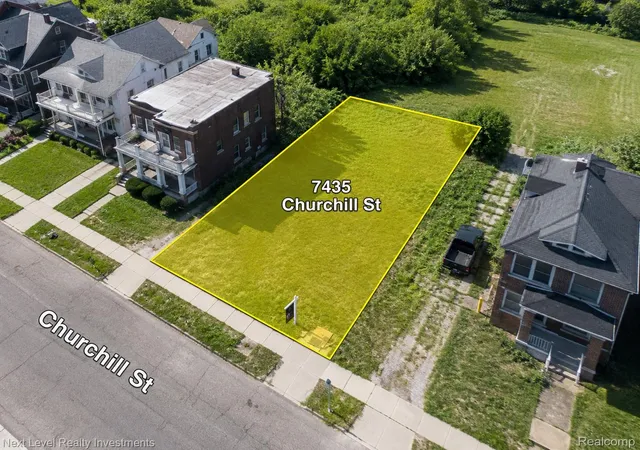 Photo 1 of Land for sale at 7435 Churchill St, Detroit, MI 48206 | MLS# 20251060661 | Listing updated on 2026-07-24