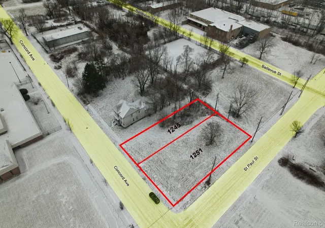 Photo 1 of Land for sale at 1245 Concord St, Detroit, MI 48207 | MLS# 20251061396 | Listing updated on 2026-06-29