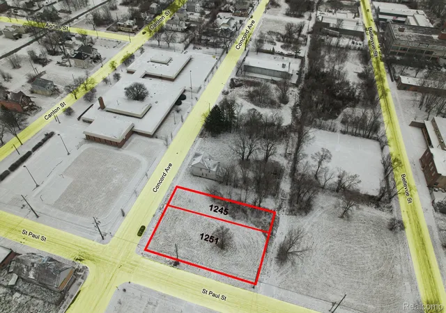 Photo 2 of Land for sale at 1245 Concord St, Detroit, MI 48207 | MLS# 20251061396 | Listing updated on 2026-06-29
