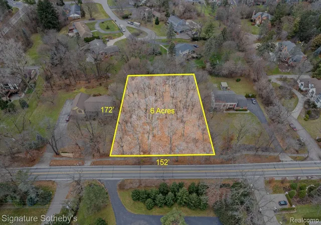 Photo 1 of Land for sale at Vl Lahser Rd Lot 76, Bloomfield Hills City Oakland, MI 48302 | MLS# 20251061915 | Listing updated on 2026-04-02