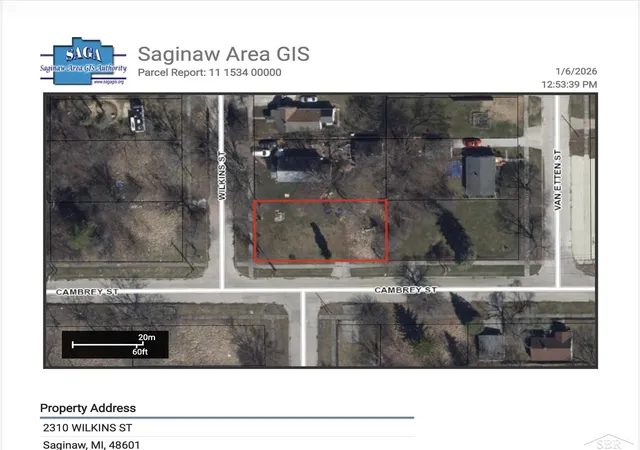 Photo 3 of Land for sale at 2310 Wilkins St, Saginaw, MI 48601 | MLS# 61050196958 | Listing updated on 2026-08-03
