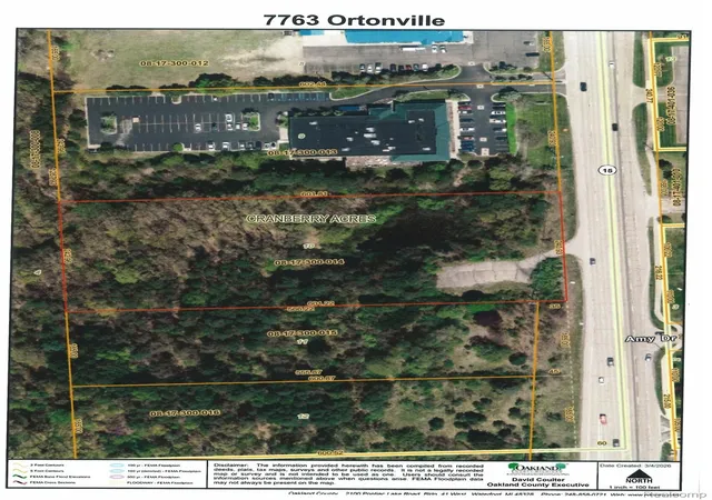 Photo 1 of Land for sale at 7763 Ortonville Rd, Clarkston, MI 48348 | MLS# 20261007015 | Listing updated on 2026-07-06