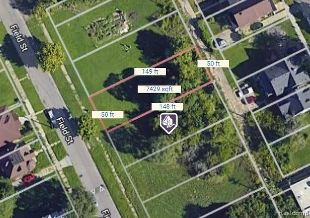 Photo 3 of Land for sale at 2158 Field St, Detroit, MI 48214 | MLS# 20261007348 | Listing updated on 2026-07-10