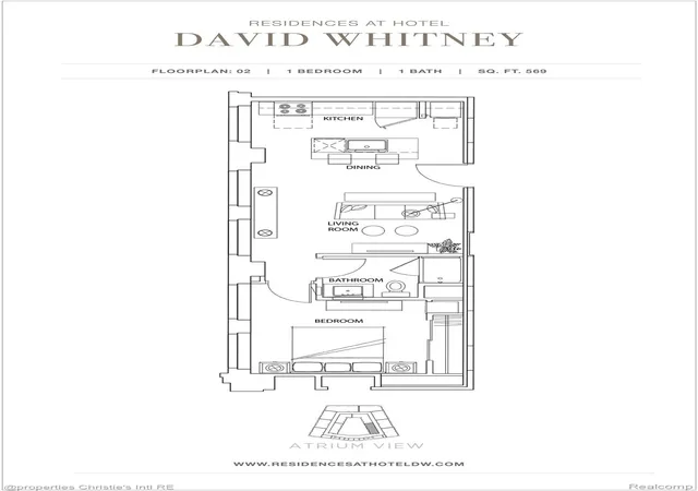 2nd image of 1 Park Ave #1402, Detroit, MI 48226 | MLS# 20261017833