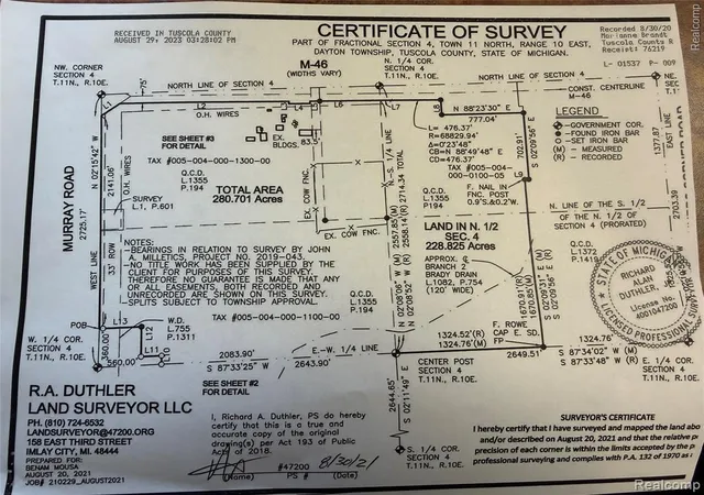 Photo 4 of Land for sale at 00 Sanilac Rd, Juniata Township Tuscola, MI 48741 | MLS# 20261023083 | Listing updated on 2026-07-06
