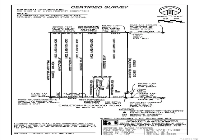 31st image of Parcel 4 Carleton Rockwood, Carleton, MI 48117 | MLS# 20261024360