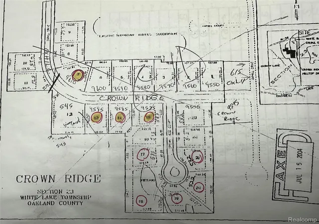 Photo 1 of Land for sale at 523 Crown Ridge Ct, White Lake, MI 48386 | MLS# 20261030705 | Listing updated on 2026-07-06