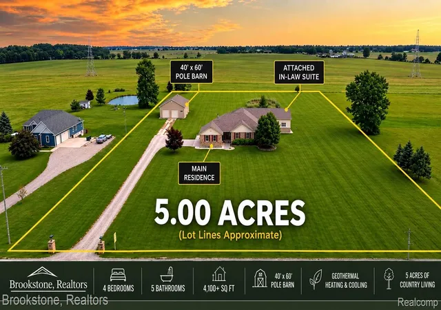 Photo 2 of Single family home for sale at 75230 Cryderman Rd, Richmond, MI 48062 | MLS# 20261039810 | Listing updated on 2026-09-01