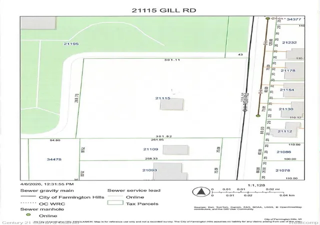 Photo 1 of Land for sale at 21115 Gill Rd, Farmington, MI 48335 | MLS# 20261041349 | Listing updated on 2026-06-04