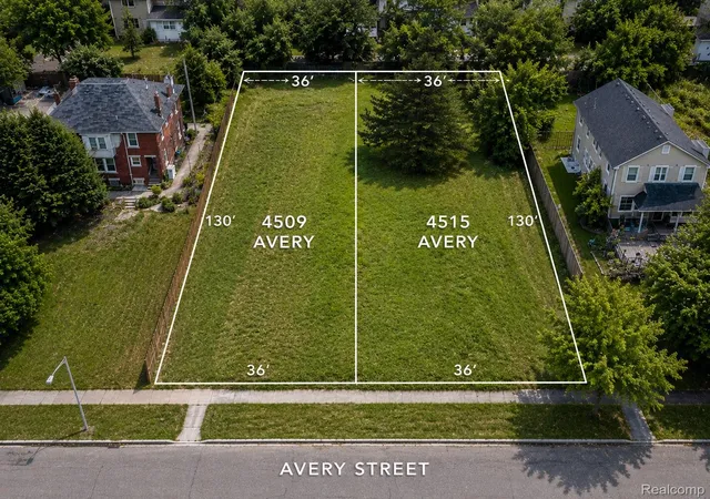 Photo 1 of Land for sale at 4509 Avery St, Detroit, MI 48208 | MLS# 20261045737 | Listing updated on 2026-06-19
