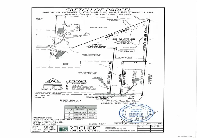 Photo 20 of Land for sale at 0000 Silverbell, Oakland Charter Township Oakland, MI 48306 | MLS# 20261047165 | Listing updated on 2026-09-03