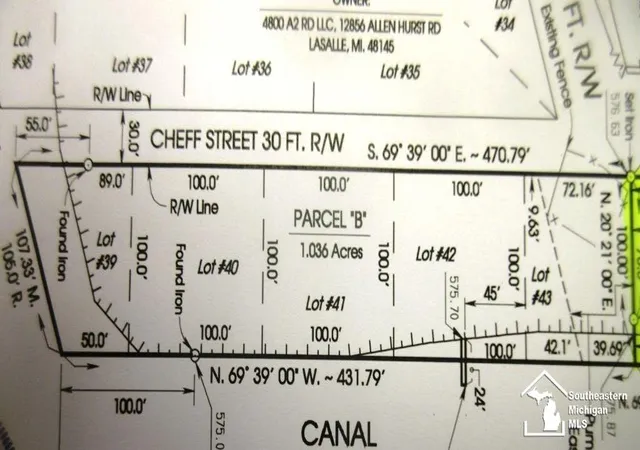 Land for sale at Parcel B Burke Rd, FrenchtownTownship_Monroe, MI 48166 | MLS# 57050212457
