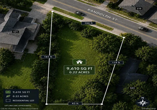 Photo 2 of Land for sale at 507 Randolph St, Northville, MI 48167 | MLS# 20261052063 | Listing updated on 2026-08-04
