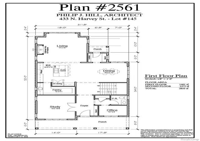 Photo 3 of Single family home for sale at 443 N Harvey St, Plymouth, MI 48170 | MLS# 20261054390 | Listing updated on 2026-07-16