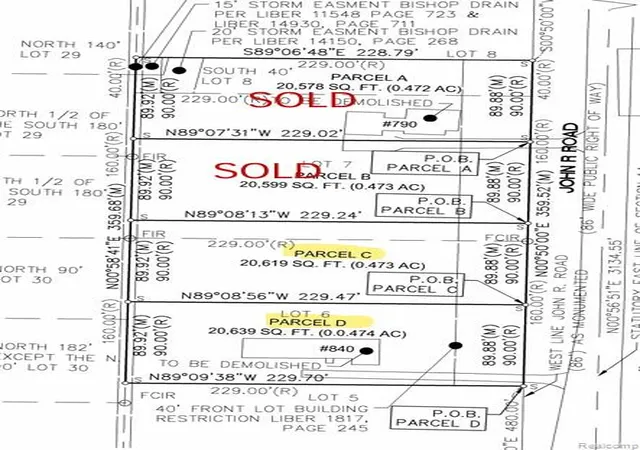 Photo 1 of Land for sale at 840 John R, Rochester Hills, MI 48307 | MLS# 20261055143 | Listing updated on 2026-07-17