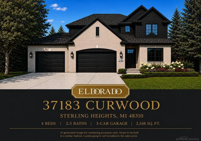 Photo 1 of Single family home for sale at 37183 Curwood Dr, Sterling Heights, MI 48310 | MLS# 58050215694 | Listing updated on 2026-08-27