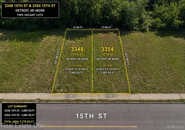 Photo 13 of Land for sale at 3348 15th Street, Detroit, MI 48208 | MLS# 20261059255 | Listing updated on 2026-08-03