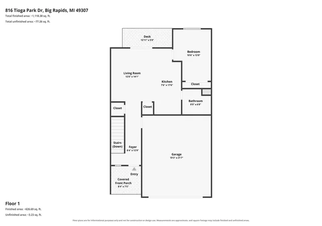 31st image of 816 Tioga Park Dr, Big Rapids, MI 49307 | MLS# 72026039857