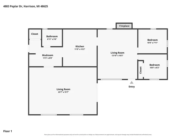 3rd image of 4883 Poplar Dr, Harrison, MI 48625 | MLS# 78080071809