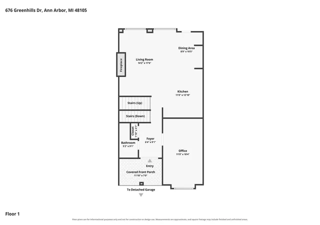 3rd image of 676 Greenhills Dr, Ann Arbor City Washtenaw, MI 48105 | MLS# 81026044927