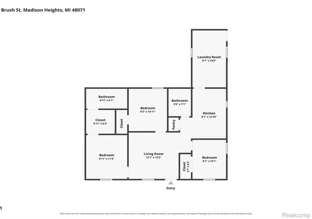 Photo 20 of Single family home for sale at 26545 Brush St, Madison Heights City Oakland, MI 48071 | MLS# 20261068173 | Listing updated on 2026-09-02