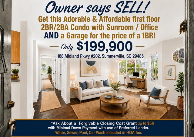 Photo 1 of Townhouse for sale at 188 Midland Pkwy #202, Summerville, SC 29485 | MLS# 26022388 | Listing updated on 2026-09-12