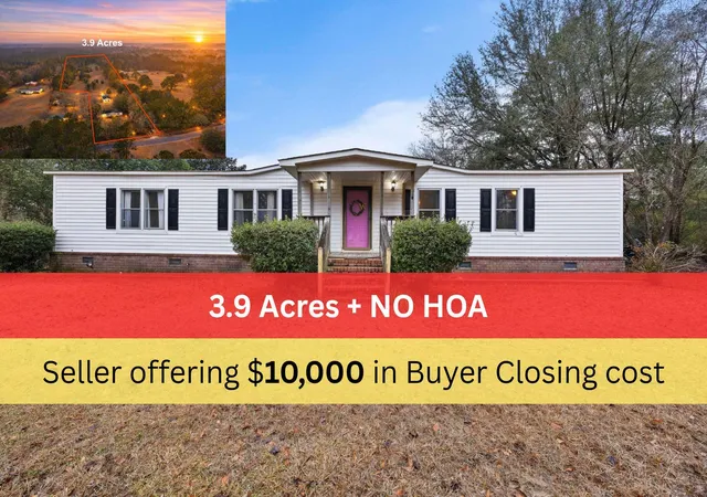 Manufactured home for sale at 5159 Red Oak Rd, Cottageville, SC 29435 | MLS# 26020915