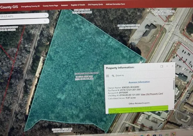 Photo 1 of Land for sale at 3303 Magnolia St, Orangeburg, SC 29115 | MLS# 26016892 | Listing updated on 2026-06-28