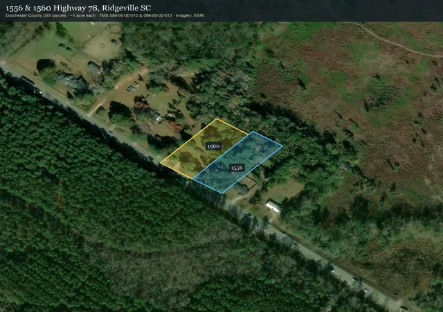 Photo 3 of Land for sale at 1560 Hwy 78, Ridgeville, SC 29472 | MLS# 26024061 | Listing updated on 2026-08-26