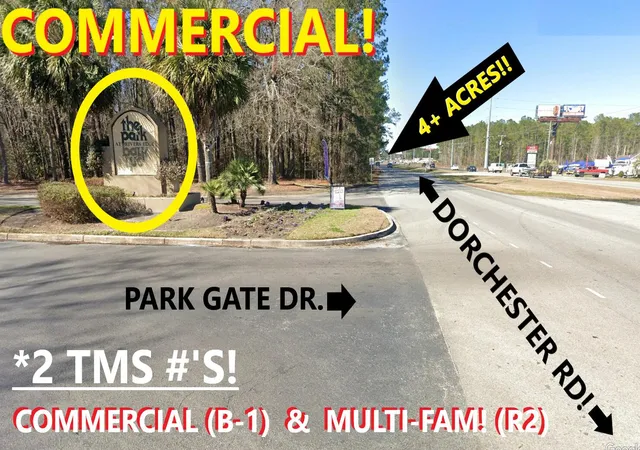 Photo 3 of Land for sale at 00 Dorchester & Park Gate Dr Rd, North Charleston, SC 29418 | MLS# 24003561 | Listing updated on 2024-08-22