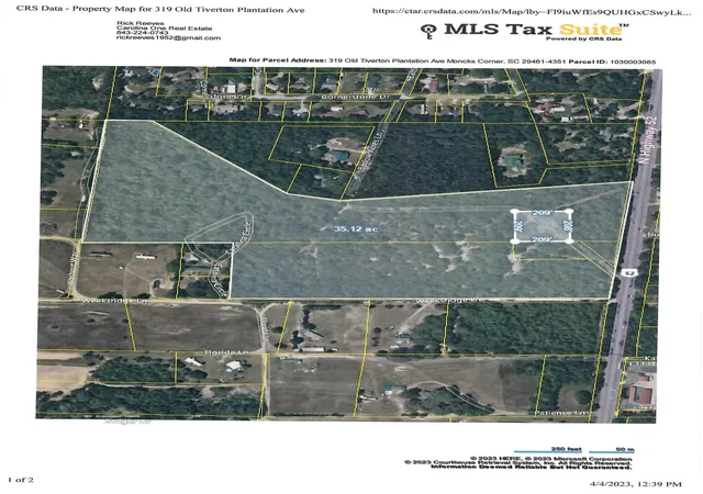 Photo 1 of Land for sale at 315 Old Tiverton Plantation Ave, Moncks Corner, SC 29461 | MLS# 26024532 | Listing updated on 2026-08-31