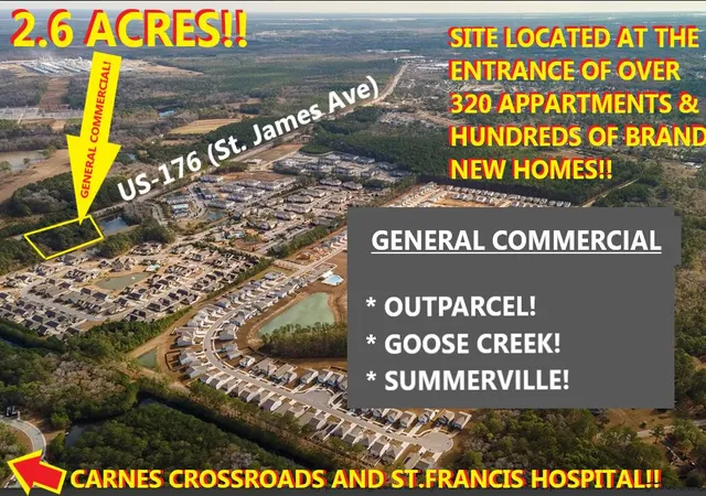 Photo 1 of Land for sale at 0 Highway 176, Goose Creek, SC 29445 | MLS# 25001886 | Listing updated on 2025-06-13