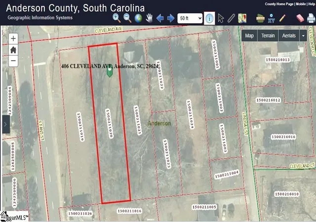 Photo 3 of Land for sale at 406 Cleveland Ave, Anderson, SC 29624 | MLS# 20298115 | Listing updated on 2026-03-05