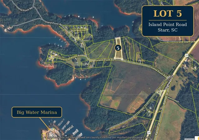Land for sale at 05 Is Point Rd, Starr, SC 29684 | MLS# 20303966