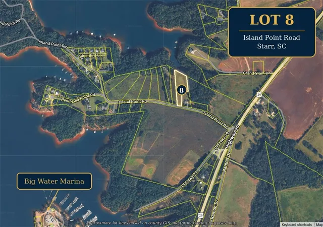 Land for sale at Lot 8 Is Point Rd, Starr, SC 29684 | MLS# 20303968