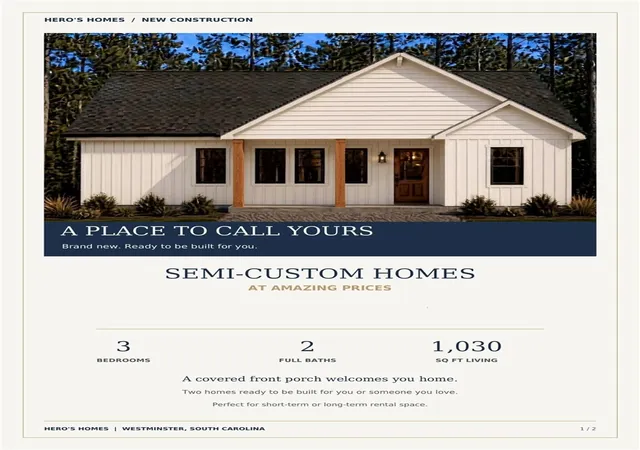 Photo 1 of Single family home for sale at Lot 118 Sequoia Trl, Westminster, SC 29693 | MLS# 20306601 | Listing updated on 2026-10-02
