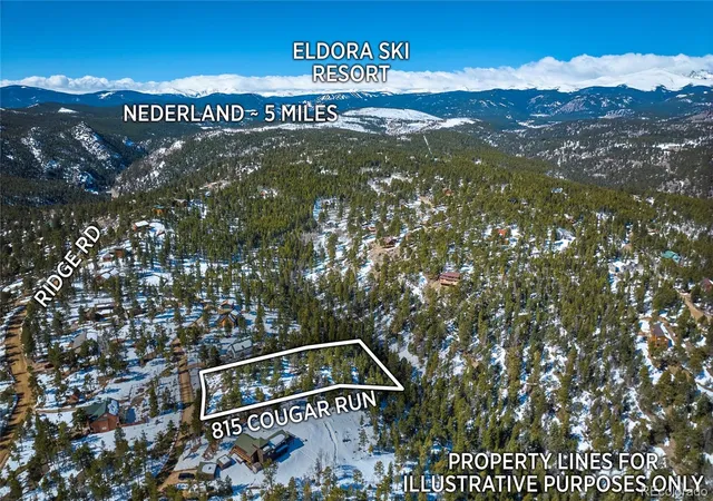 Photo 3 of Land for sale at 815 Cougar Run, Nederland, CO 80466 | MLS# 8517733 | Listing updated on 2026-08-28