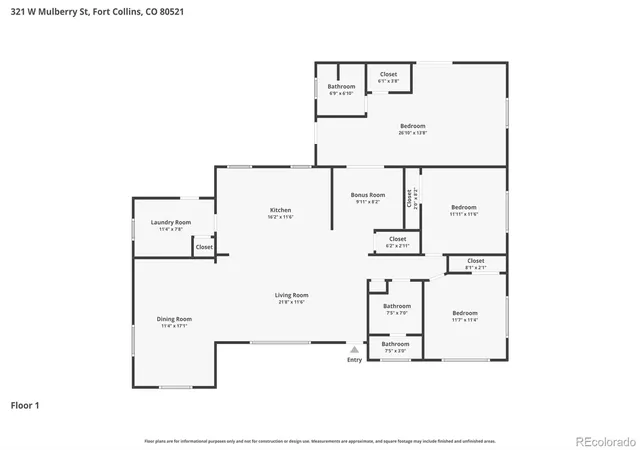 Homes for sale in Fort Collins, CO | 321 W Mulberry St, Fort Collins, CO 80521 | MLS# 5948889