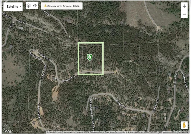 Photo 1 of Land for sale at 32613 Lodgepole Cir, Evergreen, CO 80439 | MLS# 2452466 | Listing updated on 2026-06-27
