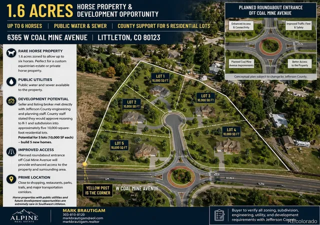 Photo 3 of Land for sale at 6365 W Coal Mine Ave, Littleton, CO 80123 | MLS# 5829769 | Listing updated on 2026-07-29