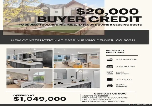Single family home for sale at 2339 N Irving, Denver, CO 80211 | MLS# 5204725