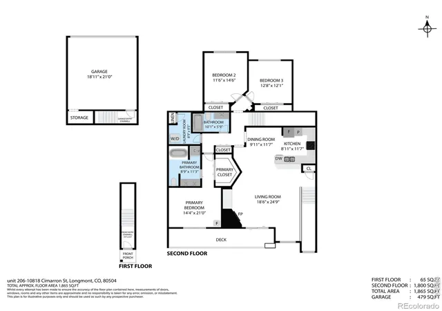 Listing Photo 3 - Condo for sale in building located at 10818 Cimarron St, Firestone, CO 80504 - Unit #206