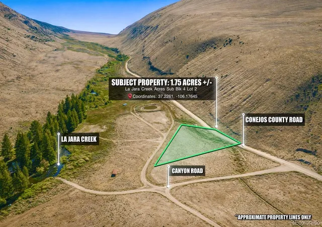 Photo 1 of Land for sale at Lot 2 Canyon Rd, Capulin, CO 81124 | MLS# 9248508 | Listing updated on 2026-08-19