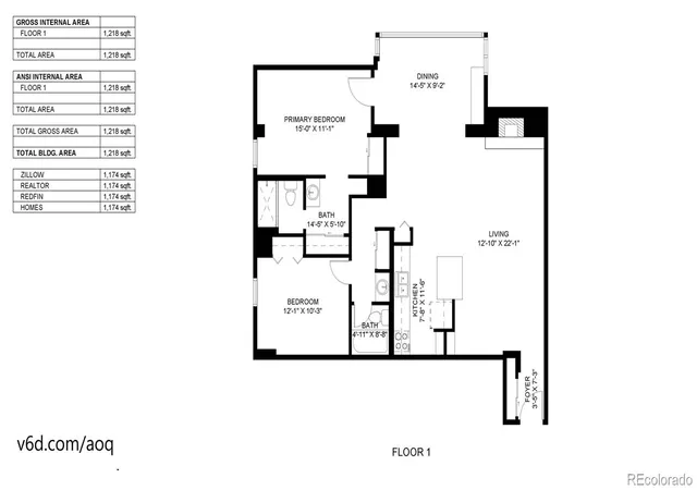Listing Photo 2 - Condo for sale in building located at 2 Adams St, Denver, CO 80206 - Unit #105