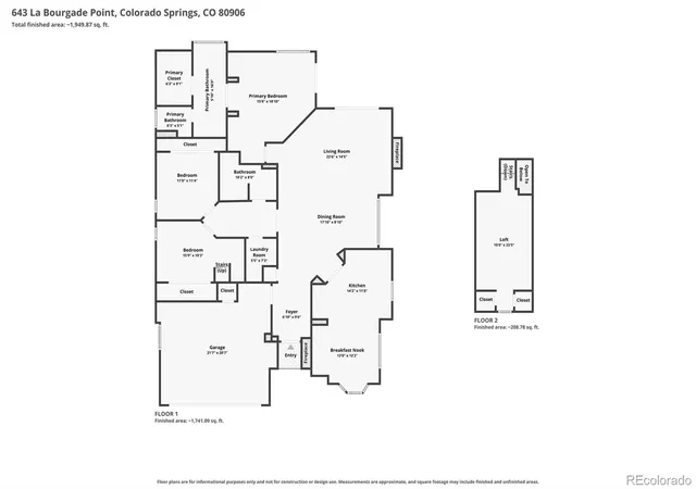 50th image of 643 La Bourgade Pt, Colorado Springs, CO 80906 | MLS# 7286912