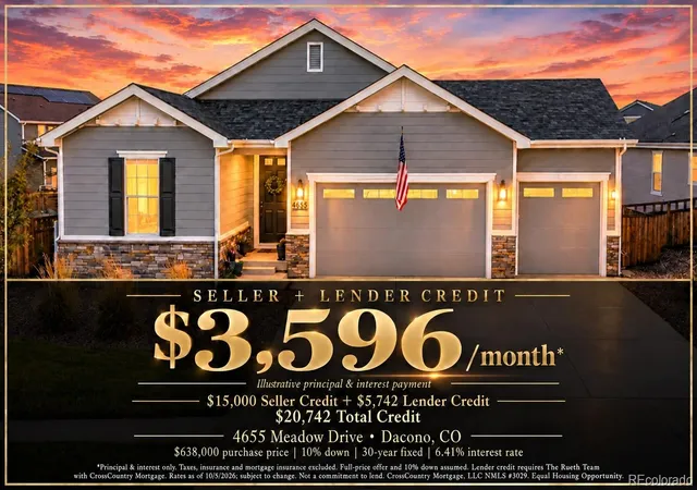 Photo 1 of Single family home for sale at 4655 Meadow Dr, Dacono, CO 80514 | MLS# 2801488 | Listing updated on 2026-10-07