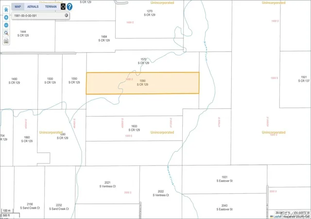 Land for sale at 1590 S County Rd 129, Bennett, CO 80102 | MLS# 1871125
