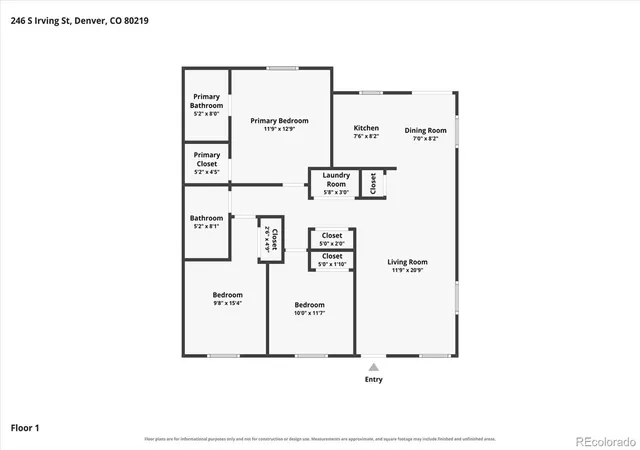Photo 1 of Single family home for sale at 246 S Irving St, Denver, CO 80219 | MLS# 9847317 | Listing updated on 2026-09-27