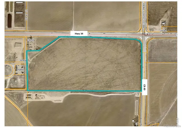 Photo 1 of Land for sale at 0 Hwy 34 & Cr 49, Kersey, CO 80644 | MLS# IR1070757 | Listing updated on 2026-10-16